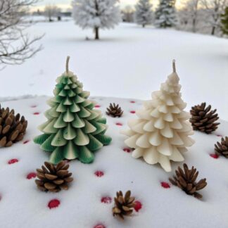 Christmas Tree Candle (Vanilla and White Linen)